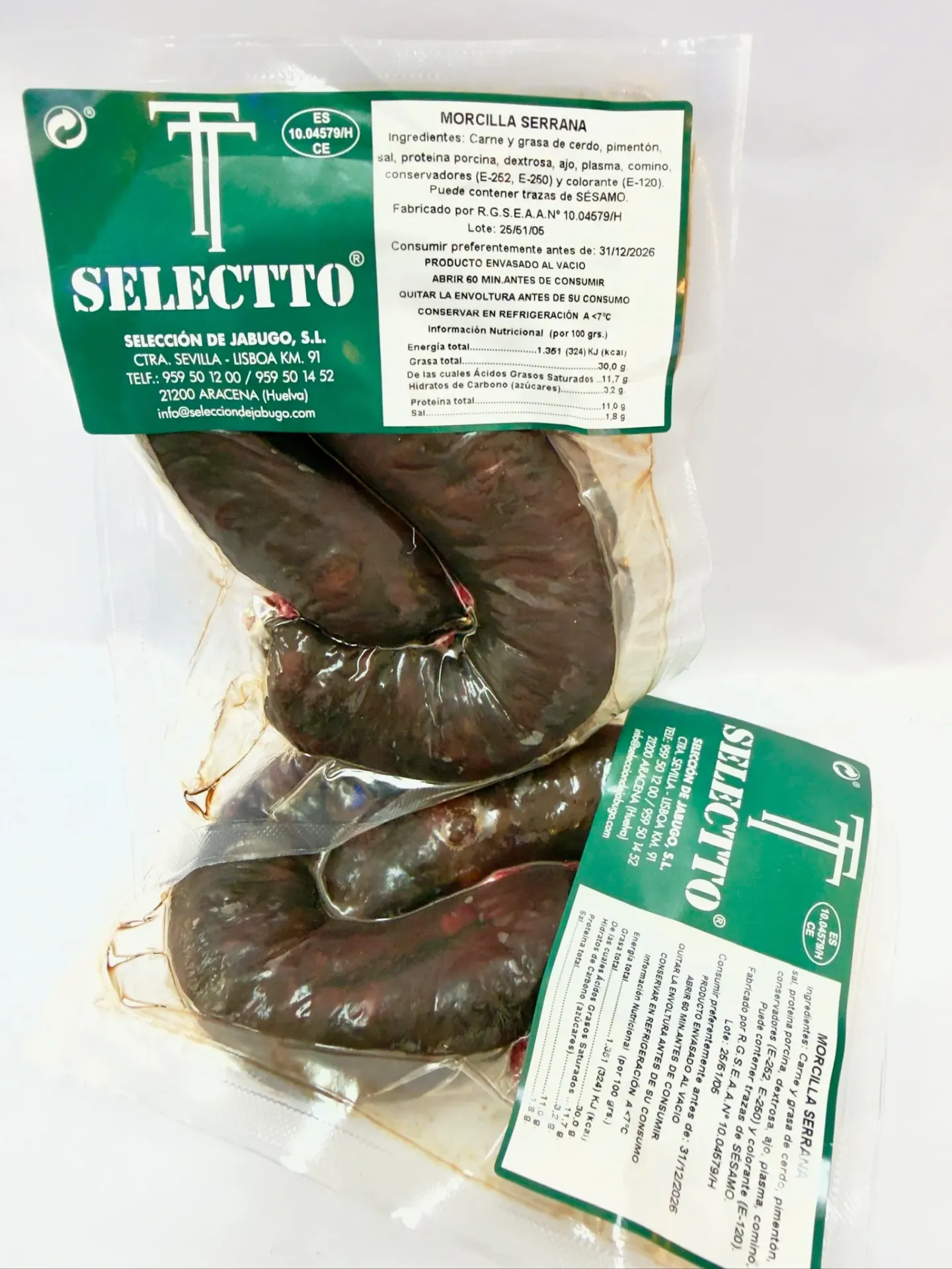 Morcillas Selección (Pack 2 Uds.)